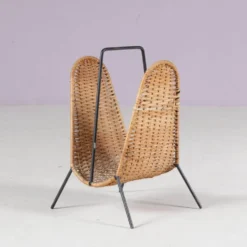 Porte-revues attribué à Carl Auböck des années 1950 en provenance du Danemark