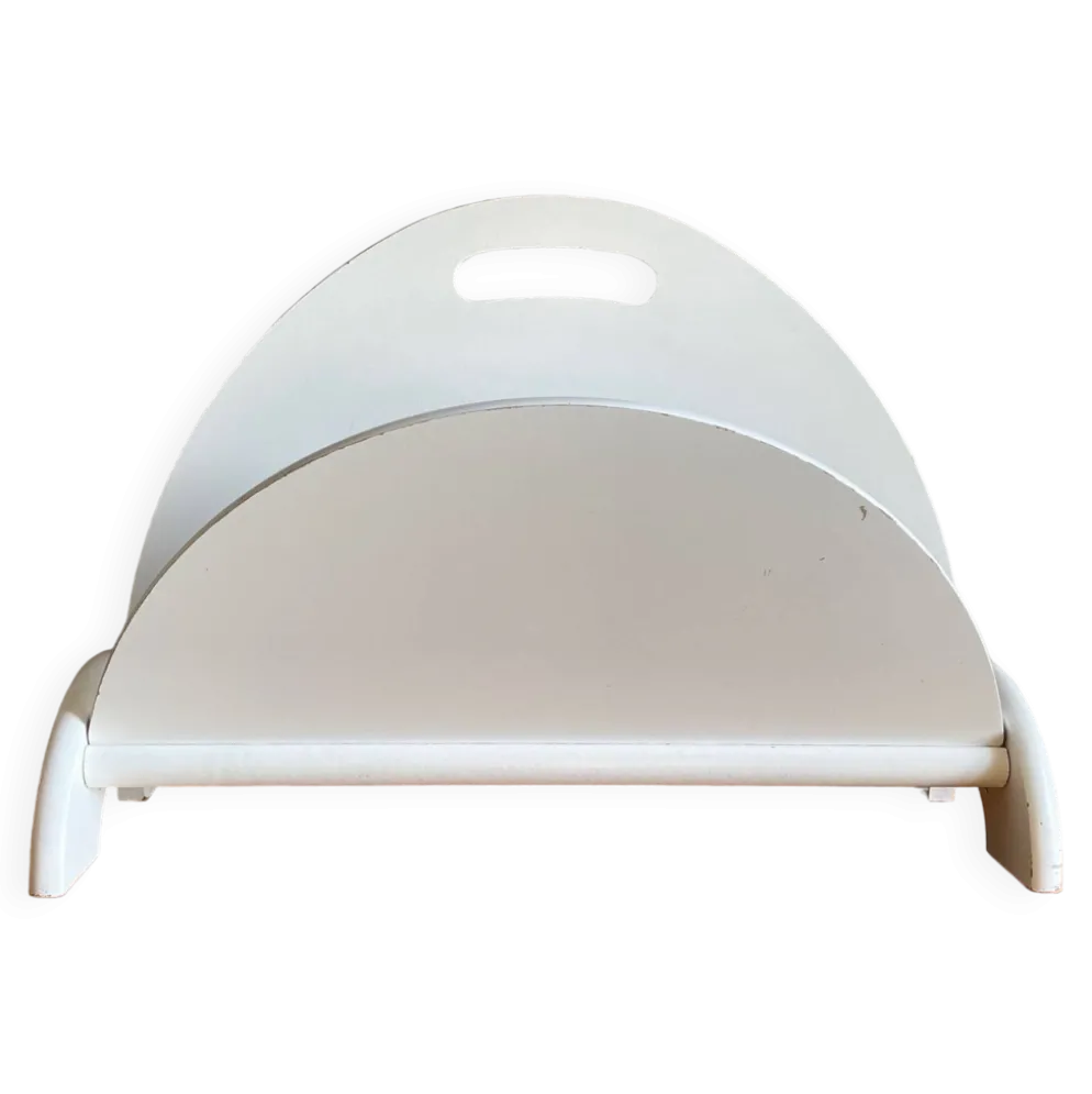 Porte revues blanc design annees 80