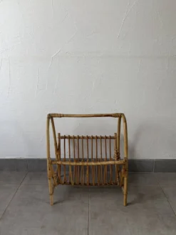 Porte revues en bambou vintage