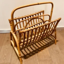 Porte-revues en bambou vintage