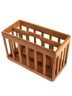 Porte-revues en bois - vintage