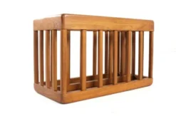 Porte-revues en bois - vintage