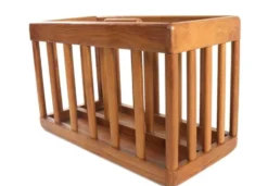 Porte-revues en bois - vintage