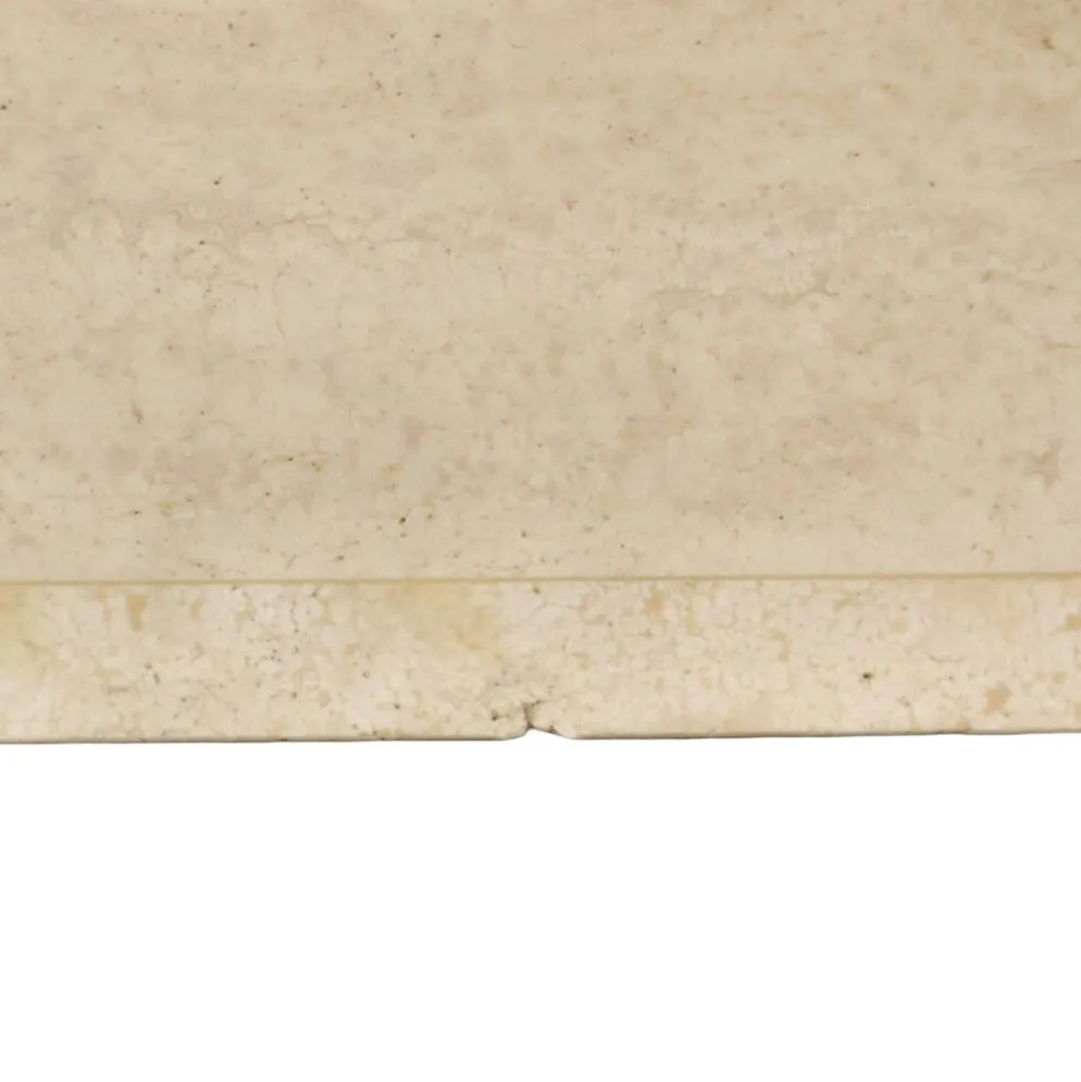 Porte-revues en travertin naturel vintage – années 1970
