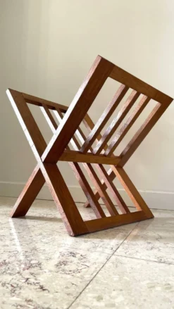 Porte-revues géométrique vintage