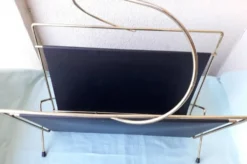 Porte revues métal doré