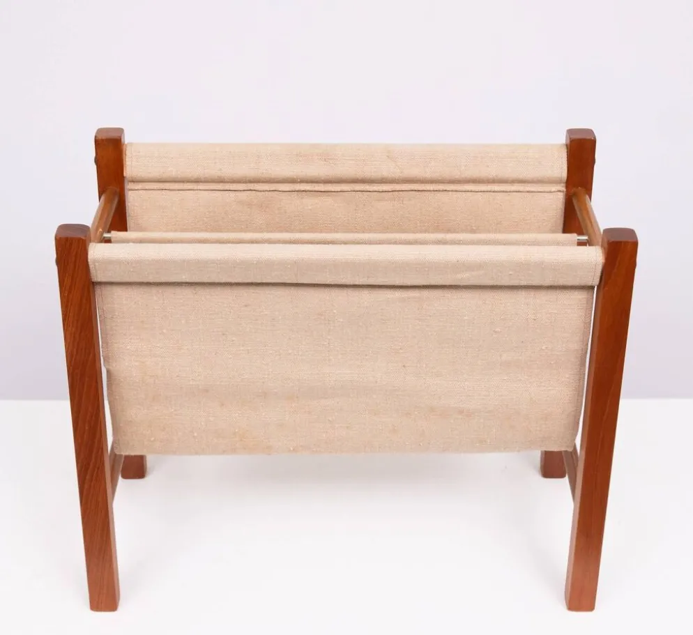 Porte-revues scandinave en teck 1960