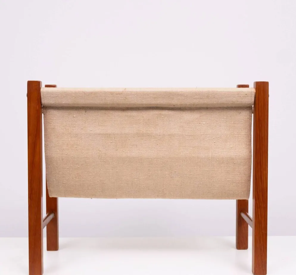 Porte-revues scandinave en teck 1960