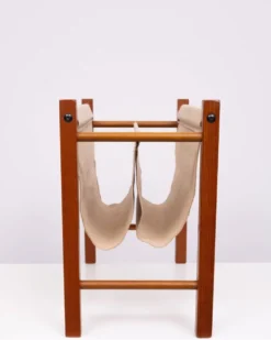 Porte-revues scandinave en teck 1960