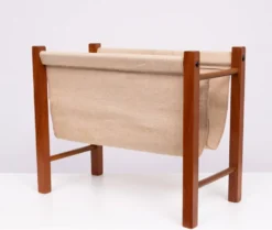 Porte-revues scandinave en teck 1960