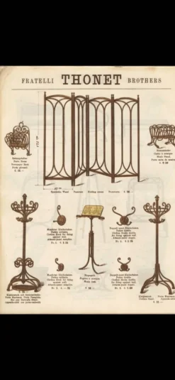 Porte revues Thonet en bois courbé art nouveau