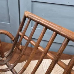 Porte-revues vintage en bois courbé – Structure ajourée – Années 60/70