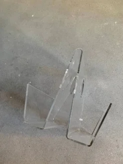 Porte-revues vintage en plexiglas, années 1970