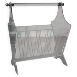 Porte Revues Vintage Plexiglas France 1980s