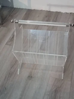 Porte Revues Vintage Plexiglas France 1980s