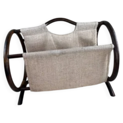 Porte revue vintage en rotin