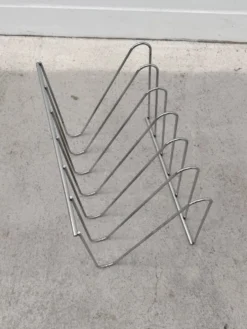 Porte-revue "Z" de François Arnal pour Atelier A en chrome, France 1970