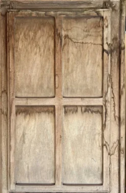 Portes en bois devanture de magasin ancienne + cadre