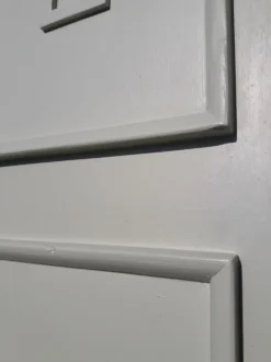 Porte 207x99,5cm de communication verso panneauté mouluré