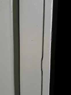 Porte 207x99,5cm de communication verso panneauté mouluré