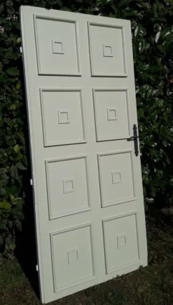 Porte 207x99,5cm de communication verso panneauté mouluré