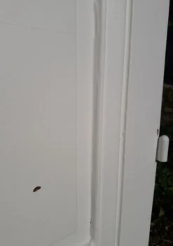 Porte 207x99,5cm de communication verso panneauté mouluré