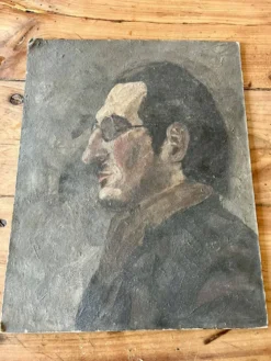Portrait ancien d’homme – peinture sur panneau