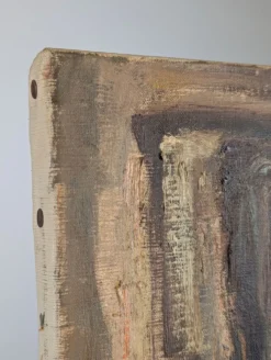 Portrait cubiste expressionniste à l'huile par Calvo Carrión années 1970