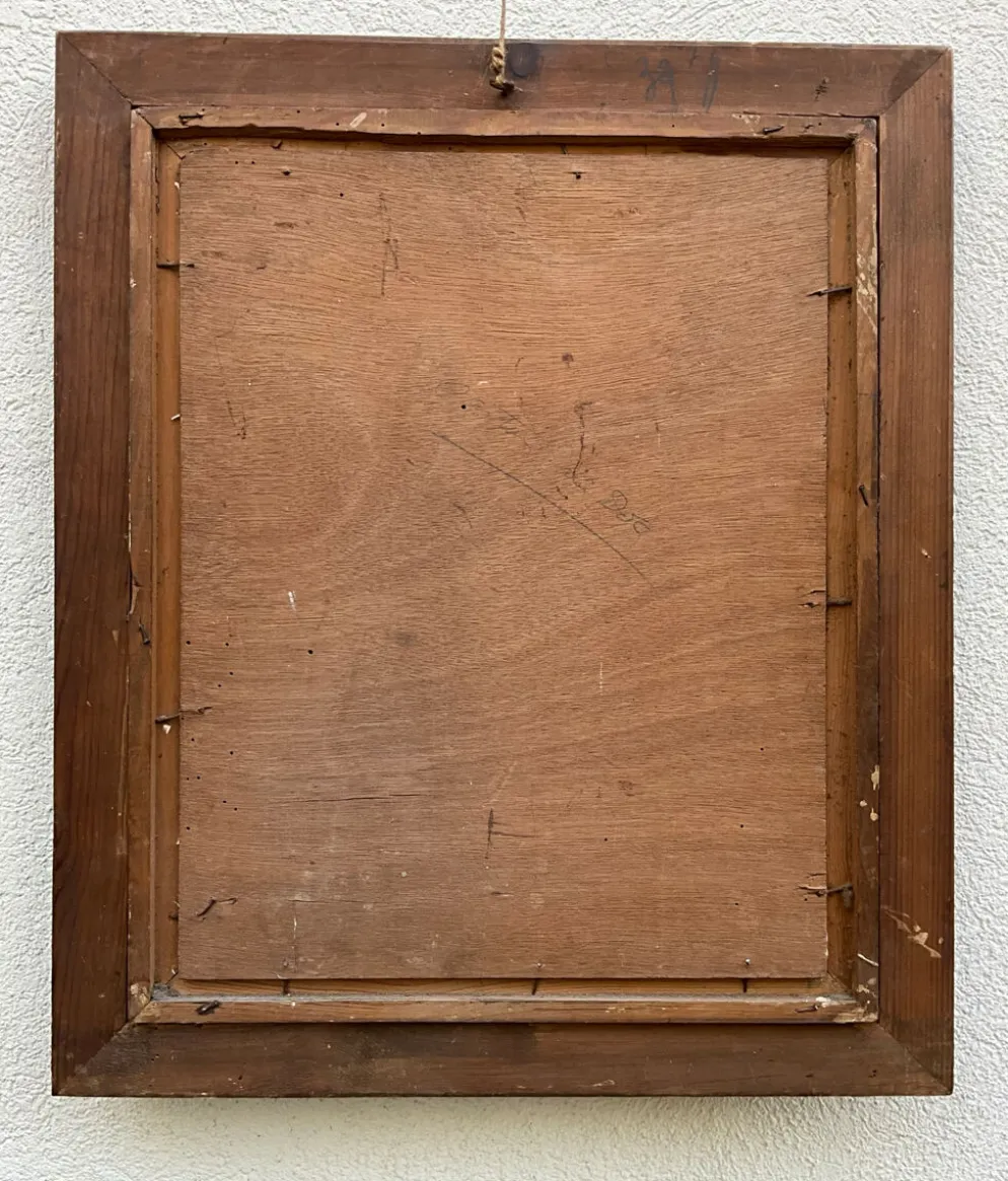 Portrait de femme moderniste, huile sur panneau, vers 1930