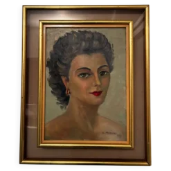 Portrait de femme, S. Mériano 1952