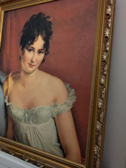 Portrait de Madame Récamier - reproduction François Gerard - cadre doré