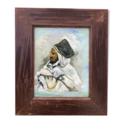 Portrait d'homme enturbanné