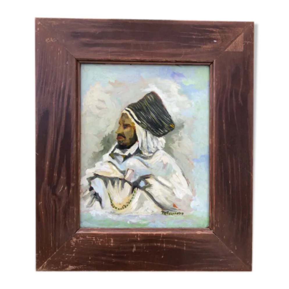 Portrait d'homme enturbanné