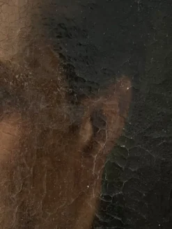 Portrait d'homme à l'huile sur toile XIXème, tableau ancien daté 1885