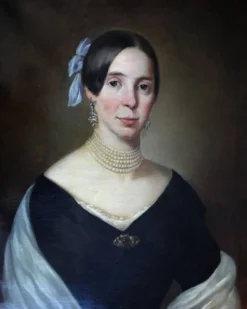 Portrait d'une dame du XIXe siècle