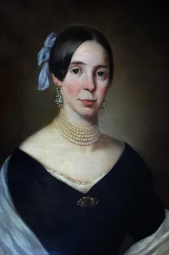 Portrait d'une dame du XIXe siècle