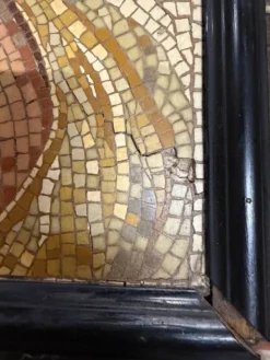 Portrait d’une dame en mosaïque de marbre dans le goût de l’antique, vers 1880
