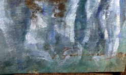Portrait d'une femme sur toile, début du 20e siècle, signé