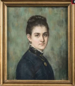Portrait d'une jeune femme au médaillon, Jeanne Puget, épouse Cocha