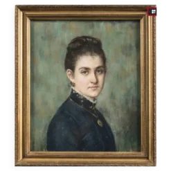 Portrait d'une jeune femme au médaillon, Jeanne Puget, épouse Cocha