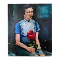 Portrait d'une jeune fille réalisé par l'artiste Cristina Barr