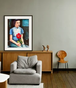 Portrait d'une jeune fille réalisé par l'artiste Cristina Barr