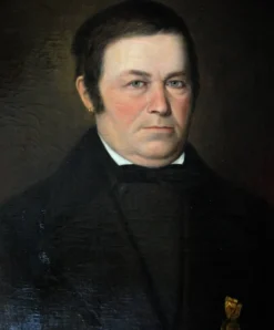 Portrait d'un élégant gentilhomme - Peinture à l'huile du XIXe siècle