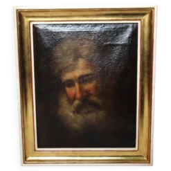 Portrait d'un vieil homme barbu du XVIIIe siècle