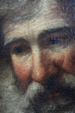 Portrait d'un vieil homme barbu du XVIIIe siècle