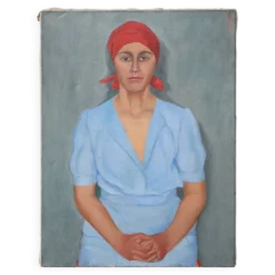 Portrait expressionniste d'une femme, Belgique 20e siècle