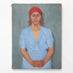 Portrait expressionniste d'une femme, Belgique 20e siècle
