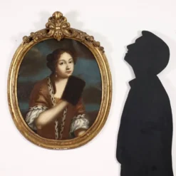 Portrait féminin à l’huile sur toile, Italie, XVIIIe siècle