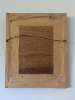 Portrait huile sur bois