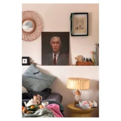 Portrait huile sur panneau.